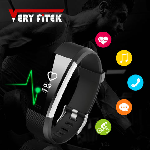 Smart Bracelet Sports Wristband With Heart Rate Monitor Fitness Tracker